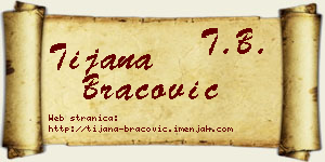 Tijana Bracović vizit kartica